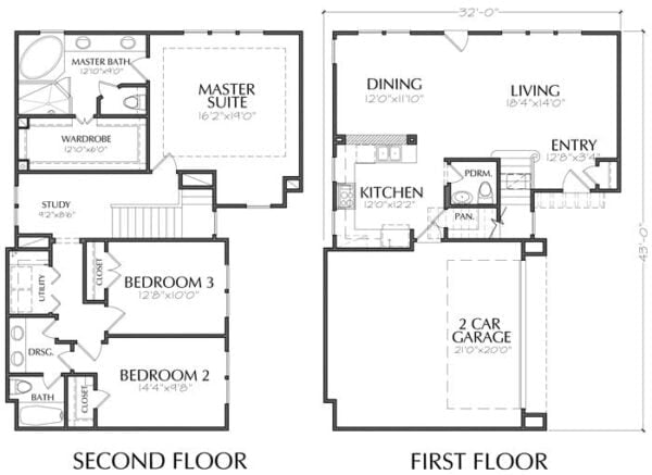 Two Story House Plan E0230 U2