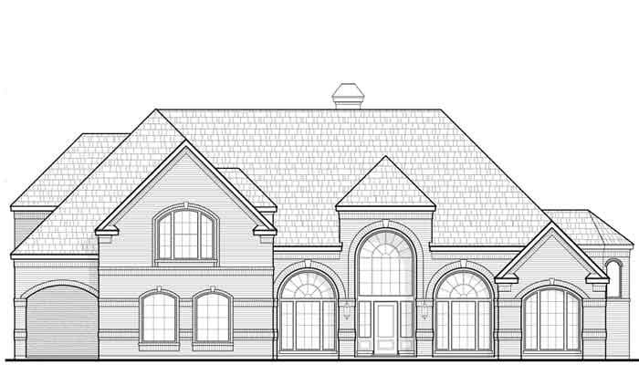 how to draw a 2 story house