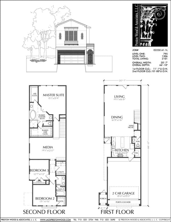Townhouse Plan E2250 A1.1