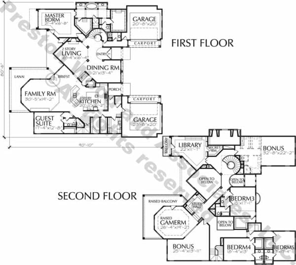 Two Story Home Plan D3076