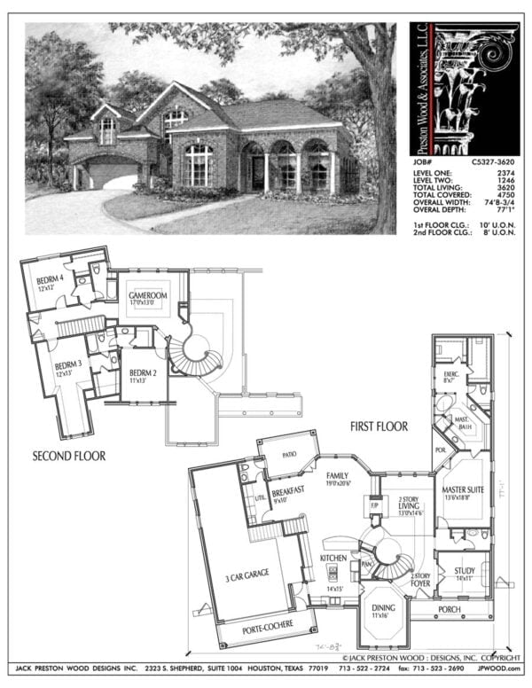 Two Story House Plan aC5327