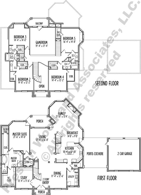 Two Story House Plan C9300