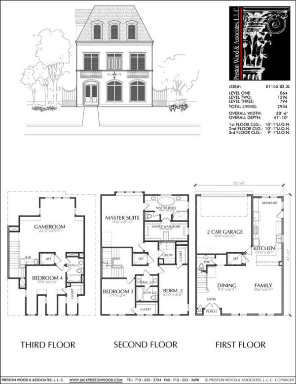 Townhouse Plan E1155 B2.3