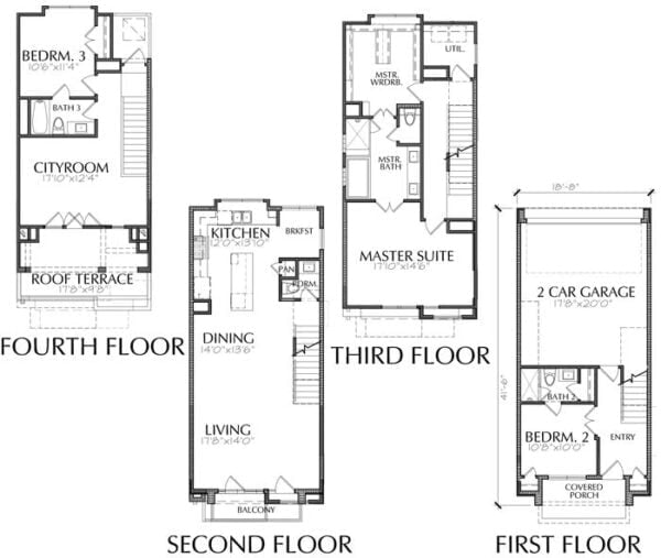 Townhouse Plan E2237 B1.2