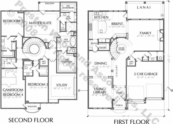 Two Story House Plan D5099