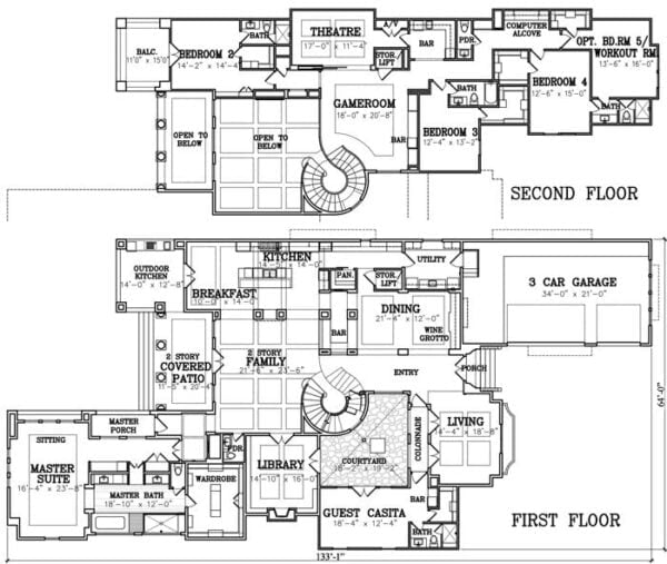 Two Story House Plan A0310