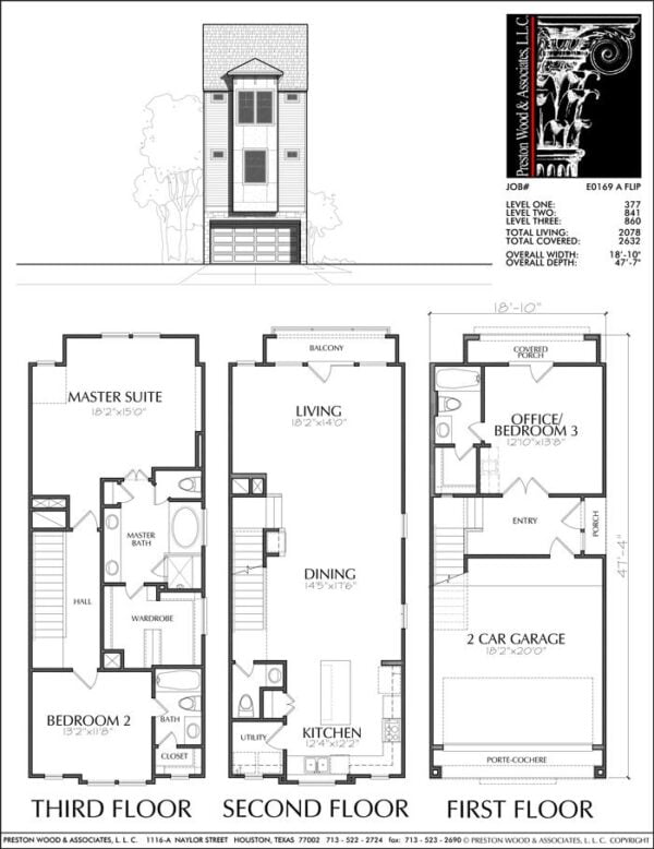 Townhouse Plan E0169 A