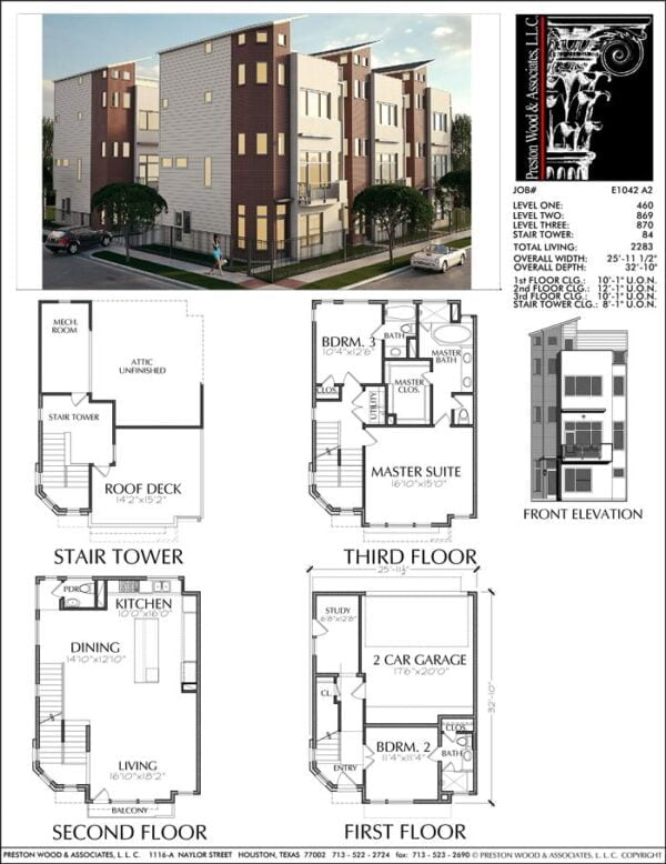 Townhouse Plan E1042 A2