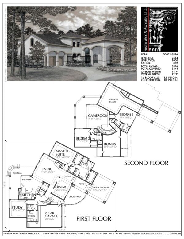 Two Story Home Plan D0051