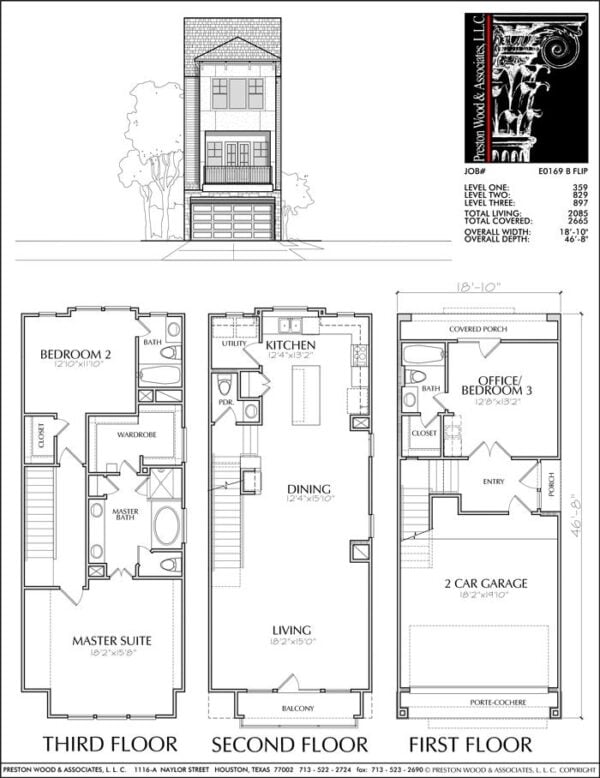 Townhouse Plan E0169 B