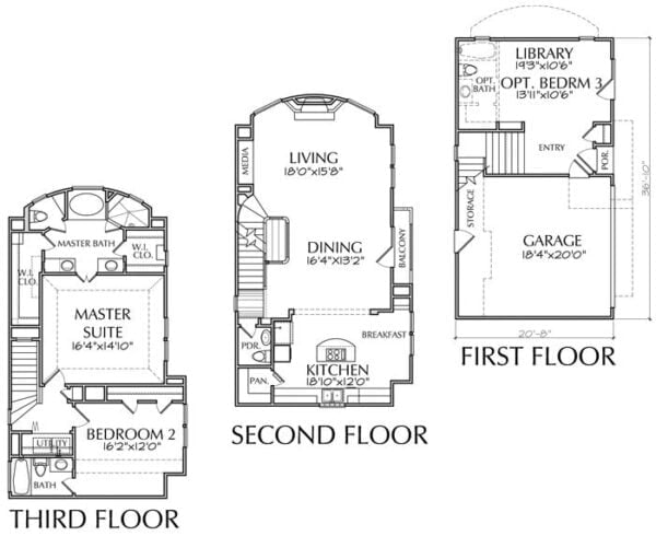 Townhouse Plan C9039-1997