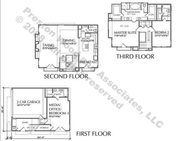 Townhouse Plan D2137 u1F-u6