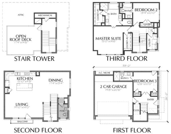 Townhouse Plan E2293 C2.1R