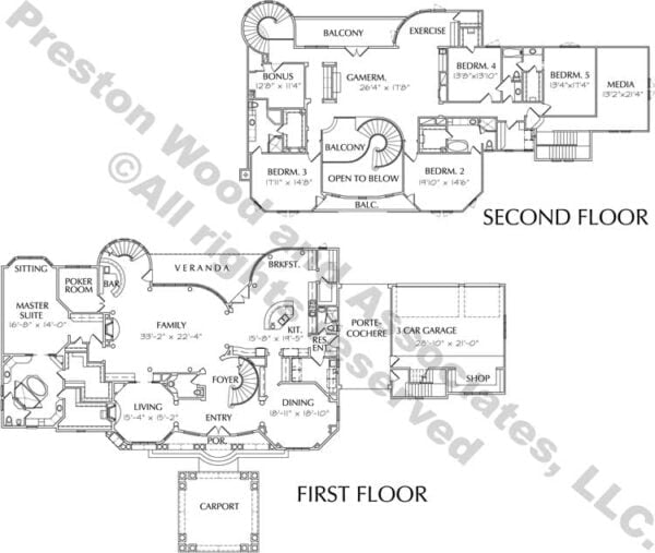 Two Story House Plan D2142