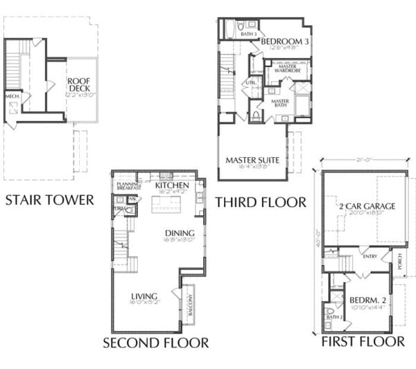 Townhouse Plan E2237 D1.1