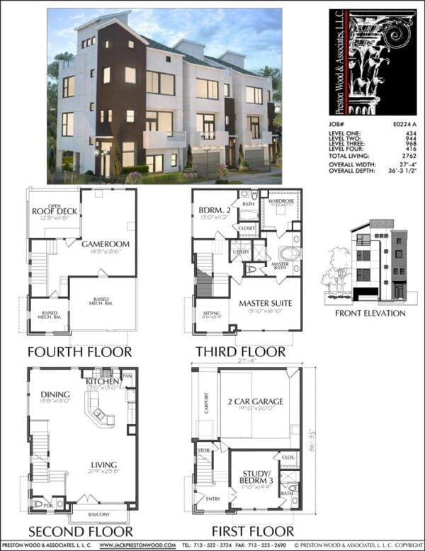 Townhouse Plan E0224 A