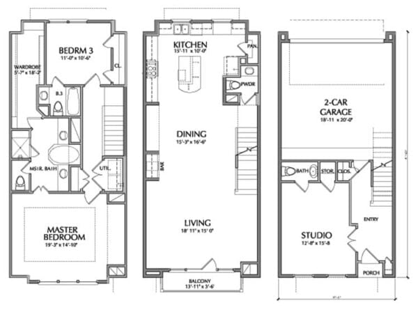 Townhouse Plan E0042 A1 V10