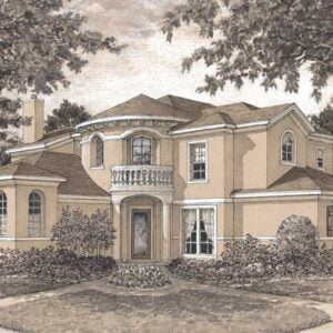 Two Story House Plan D1181