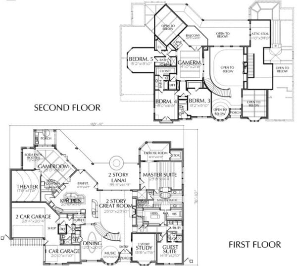 Two Story House Plan D9006