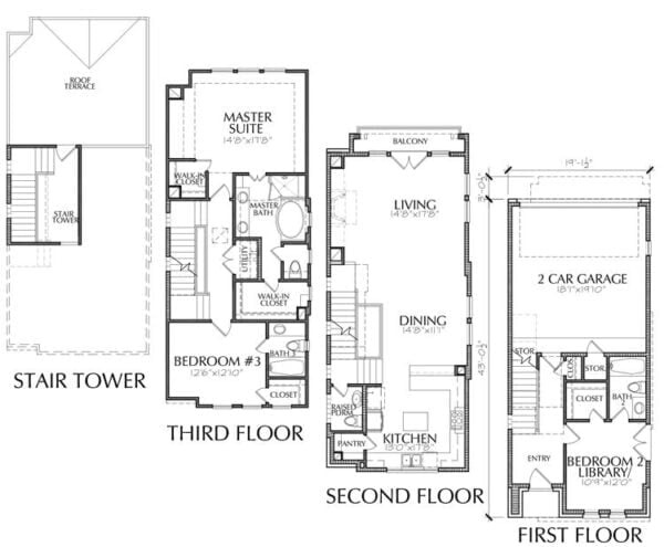 Townhouse Plan E2207 A2.2