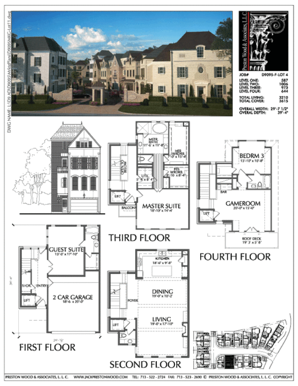 Townhouse Plan D9095 F LOT-4