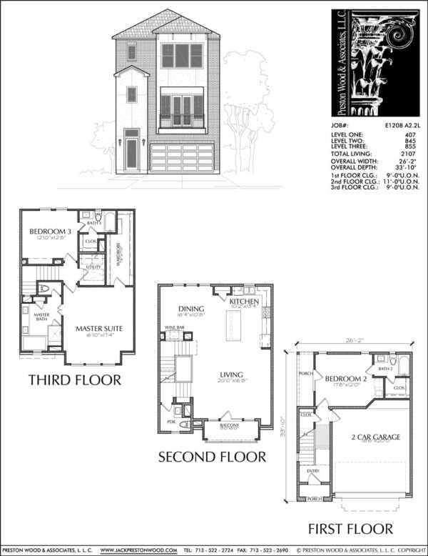 Townhouse Plan E1208 A2.2