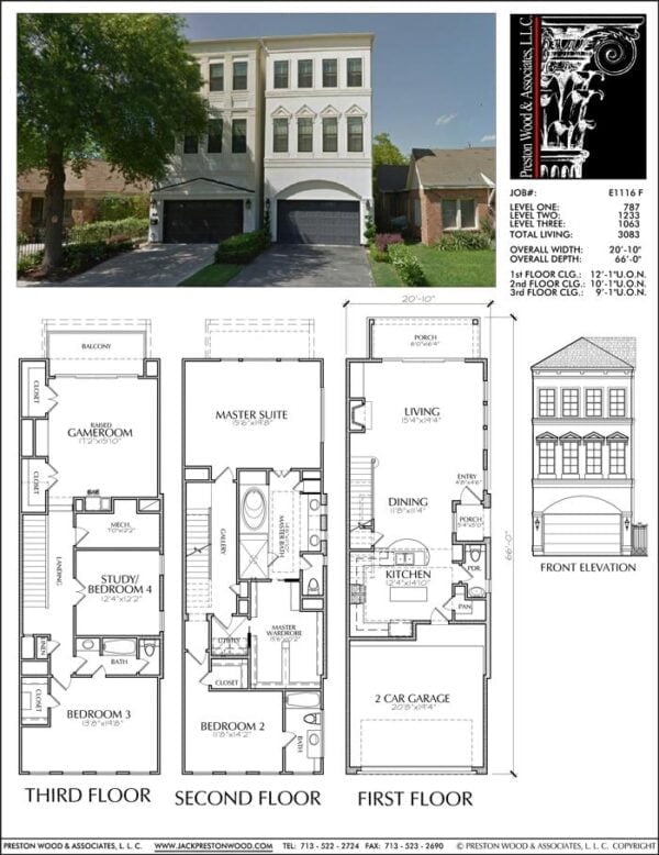 Townhouse Plan E1116