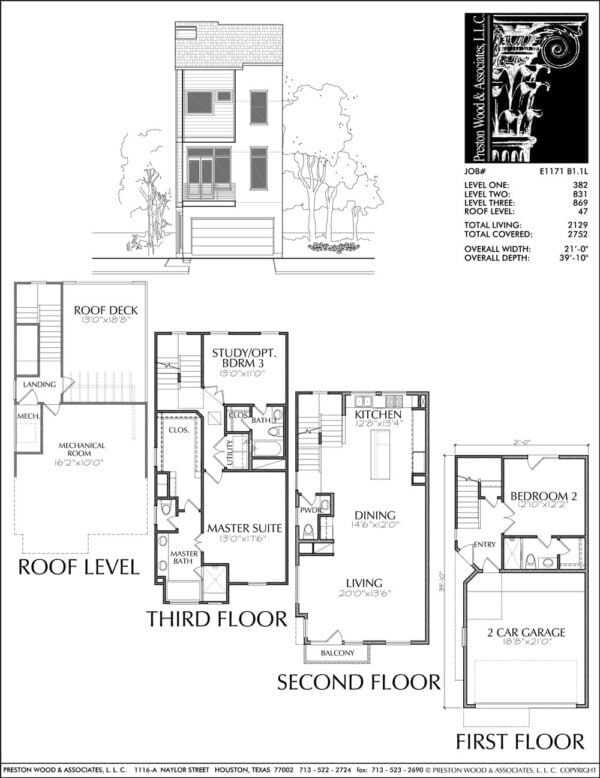 Townhouse Plan E1171 B1.1L