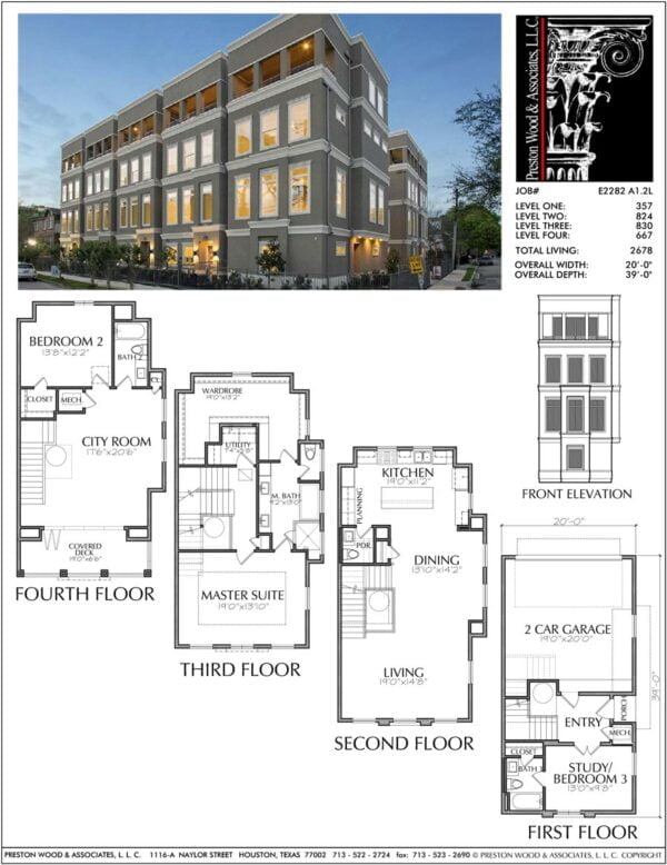 Townhouse Plan E2282 A1.2