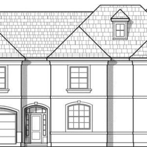 Two Story House Plan C7158