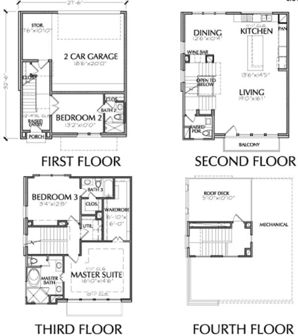 Townhouse Plan E2117 A2.1L