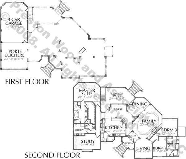 Two Story House Plan D3101