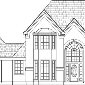 Two Story House Plan C5196