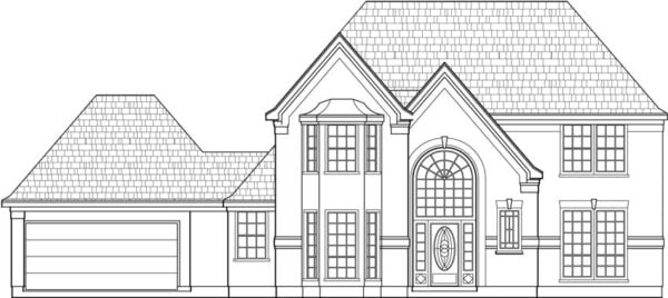 Two Story House Plan C5196