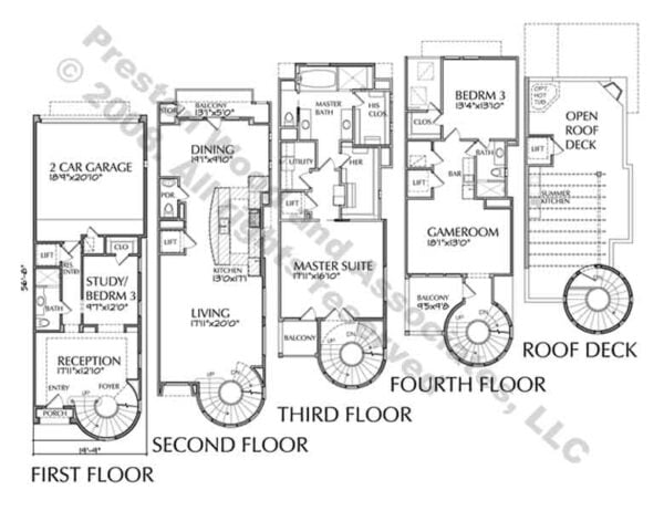 Townhome Plan D5182 Marbella