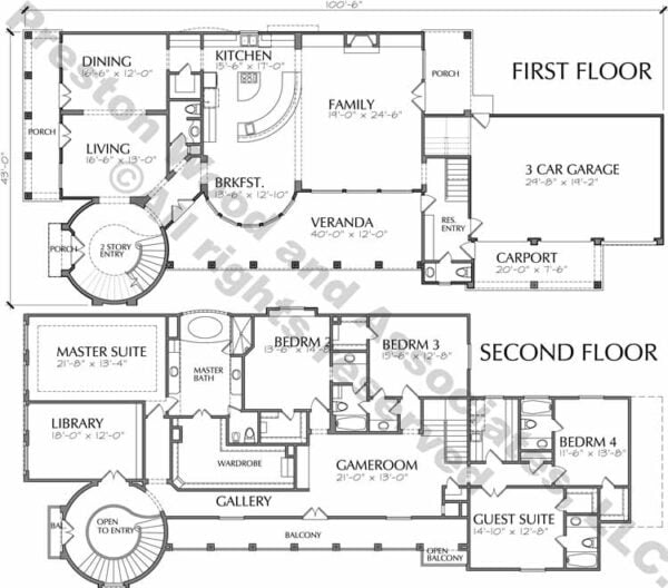 Two Story Home Plan aC9268
