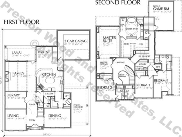 Two Story House Plan D5075