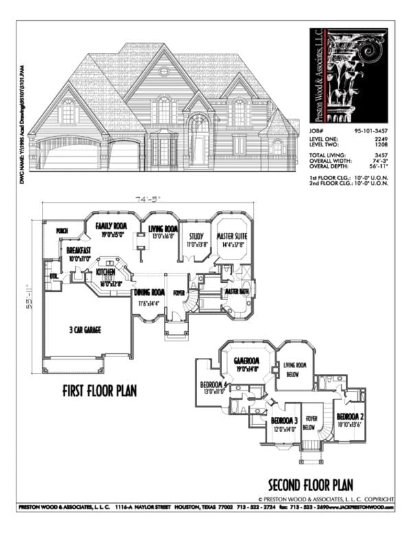 Two Story House Plan C5101