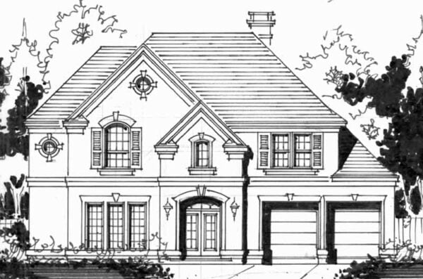 Two Story House Plan C4259