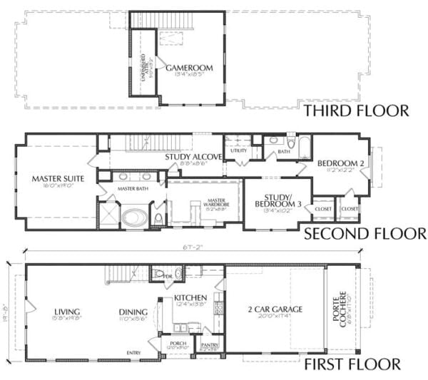 Townhouse Plan E2268 A1.1L