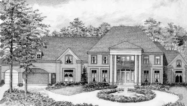 Two Story House Plan C7254
