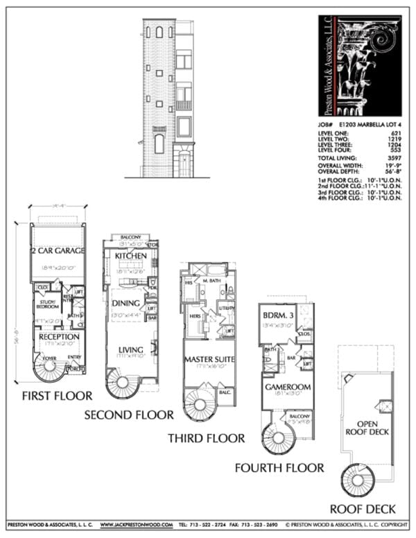 Townhouse Plan E1203 MARBELLA LOT4