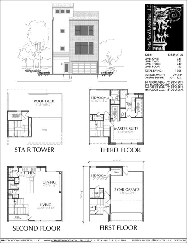 Townhouse Plan E2139 A1.2L