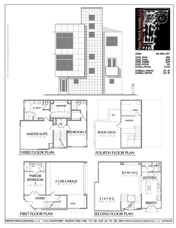 Townhouse Plan D6086