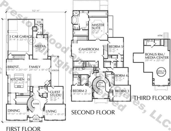 Two Story House Plan D2164