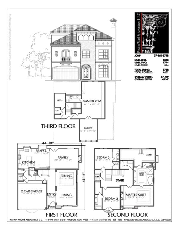 Urban House Plan D7166