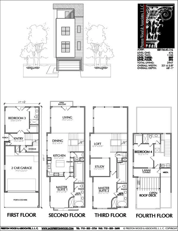 Townhouse Plan E3116 A1.1L