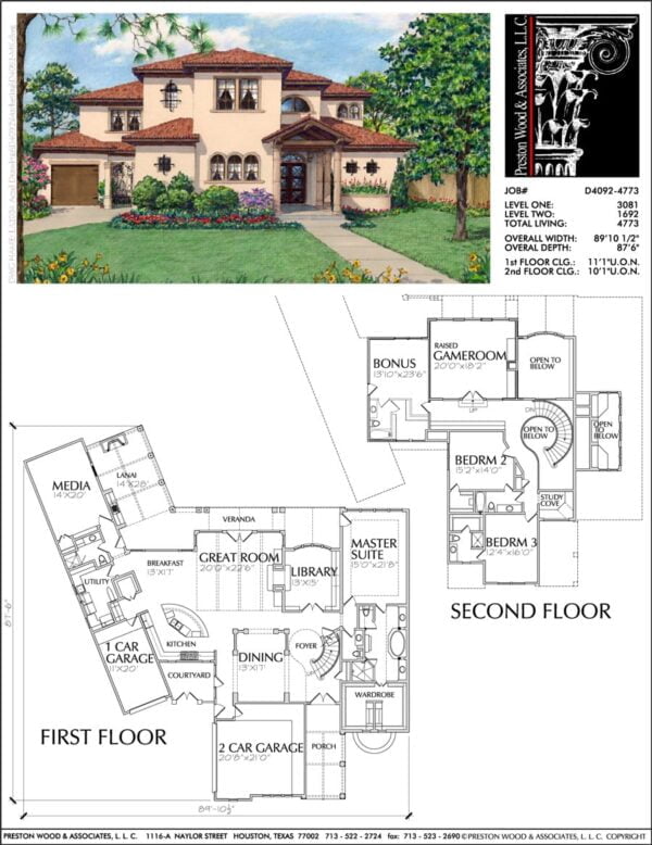 Two Story Home Plan D4092