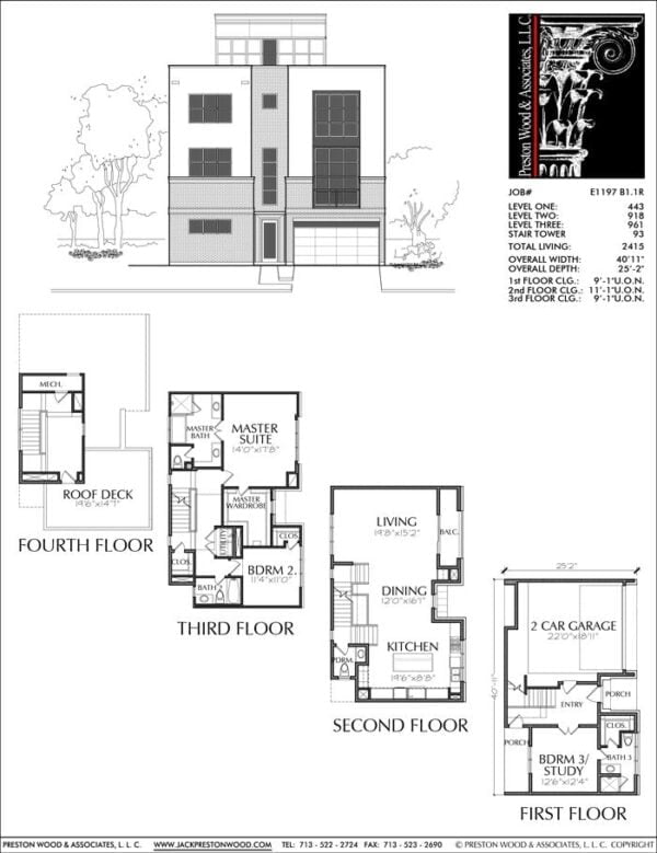 Townhouse Plan E1197 B1.1