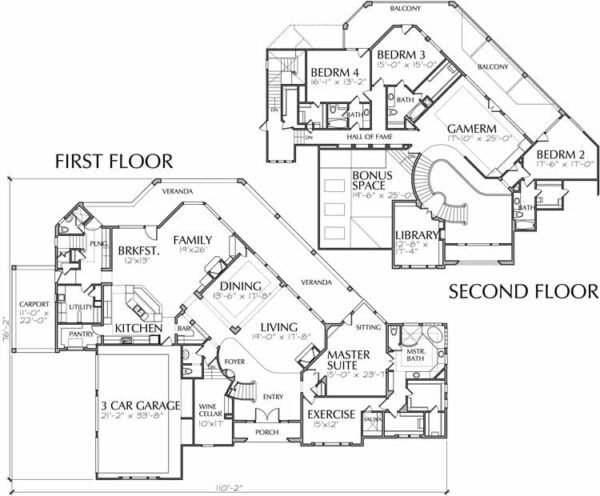 Country Style House Plan C7013